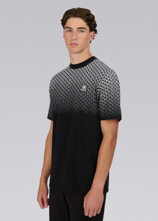 Sandbanks Gradient Logo T-Shirt-  Black