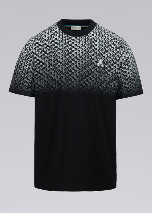 Sandbanks Gradient Logo T-Shirt-  Black