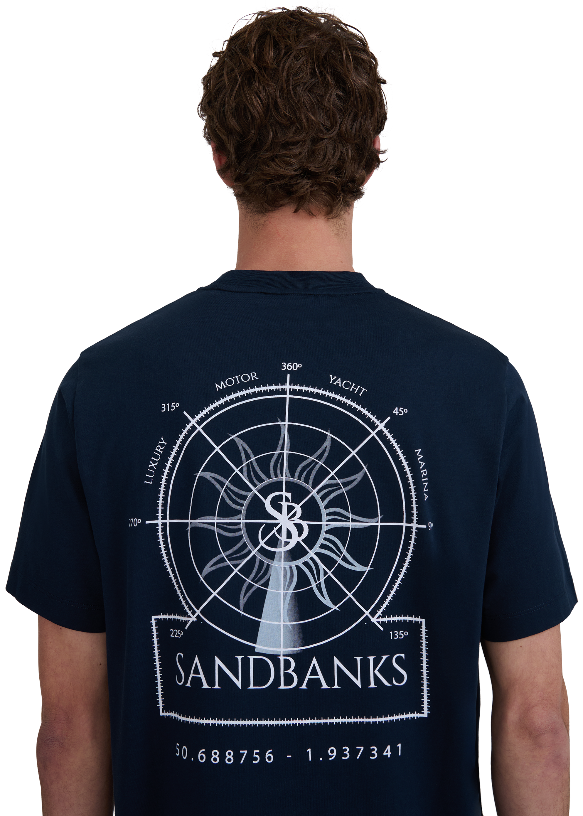 Sandbanks Sonar T-Shirt - Navy/White