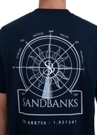 Sandbanks Sonar T-Shirt - Navy/White