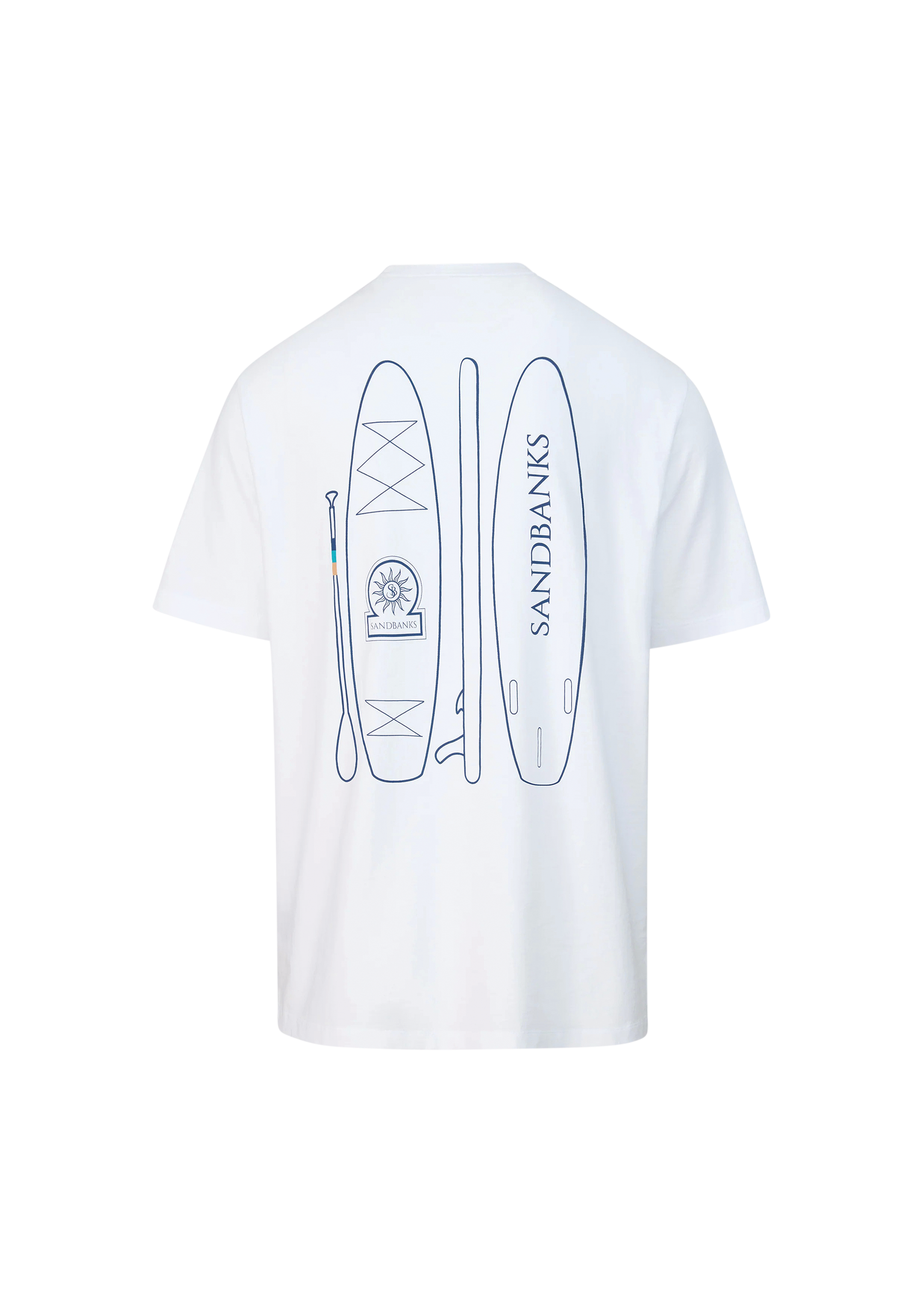 Sandbanks SBKS Paddle Board T-Shirt - White