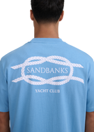 Sandbanks Yacht Club T-Shirt - Dusty Blue