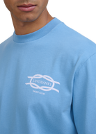 Sandbanks Yacht Club T-Shirt - Dusty Blue
