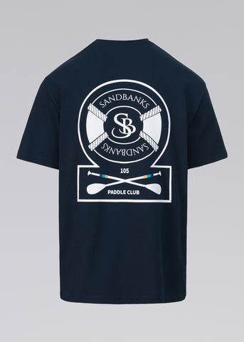Sandbanks Paddle Club T-Shirt- Navy