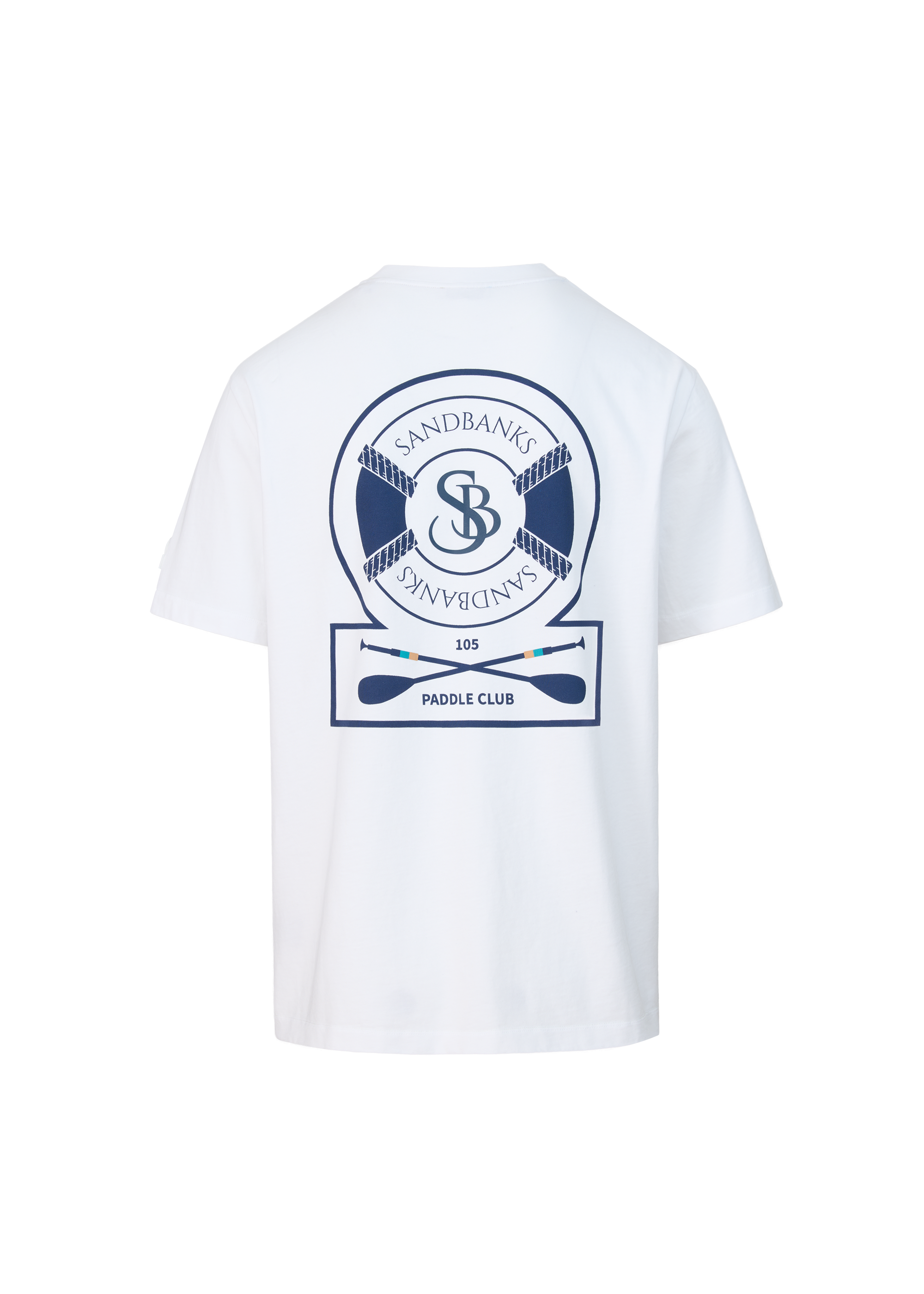 Sandbanks Paddle Club T-Shirt- White - Sandbanks