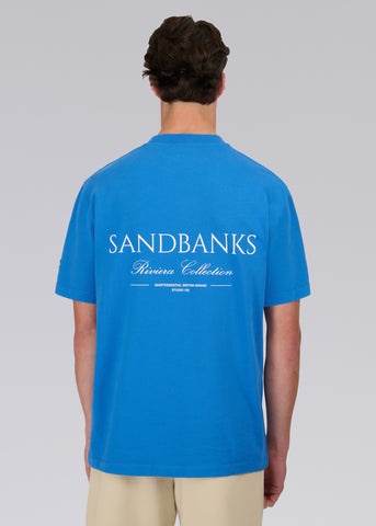 Sandbanks Riviera Collection T-Shirt - Cobalt Blue