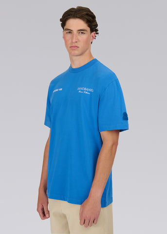 Sandbanks Riviera Collection T-Shirt - Cobalt Blue