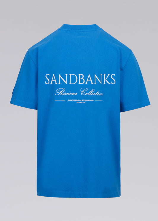 Sandbanks Rivieria Collection T-Shirt - Cobalt Blue