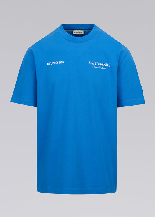 Sandbanks Rivieria Collection T-Shirt - Cobalt Blue