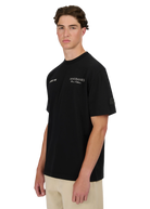 Model wearing Sandbanks Riviera Collection T-Shirt - Black