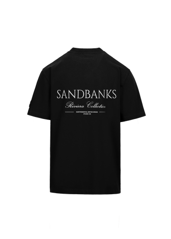 Sandbanks Riviera Collection T-Shirt - Black