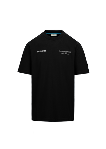 Sandbanks Riviera Collection T-Shirt - Black