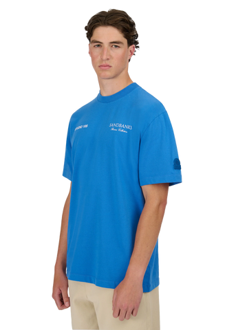 Sandbanks Riviera Collection T-Shirt - Cobalt Blue