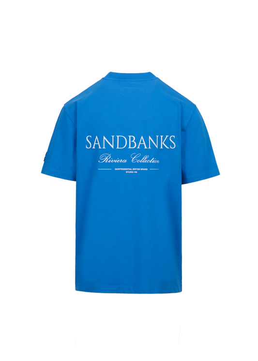 Sandbanks Riviera Collection T-Shirt - Cobalt Blue
