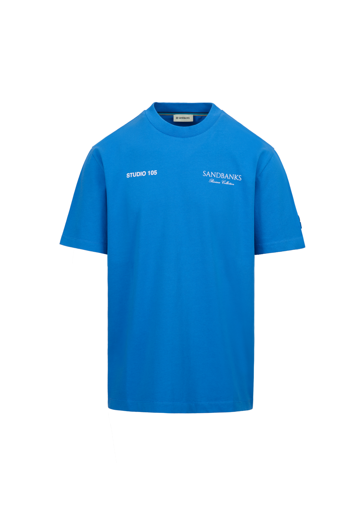 Sandbanks Riviera Collection T-Shirt - Cobalt Blue