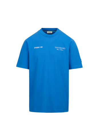 Sandbanks Riviera Collection T-Shirt - Cobalt Blue