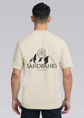 Sandbanks Unlimited Adventure T-Shirt - Stone