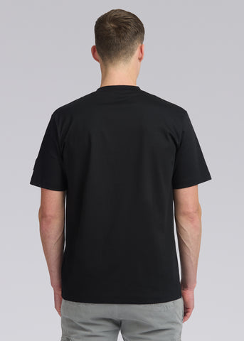 Sandbanks Raised Rubber Interlock T-Shirt - Black