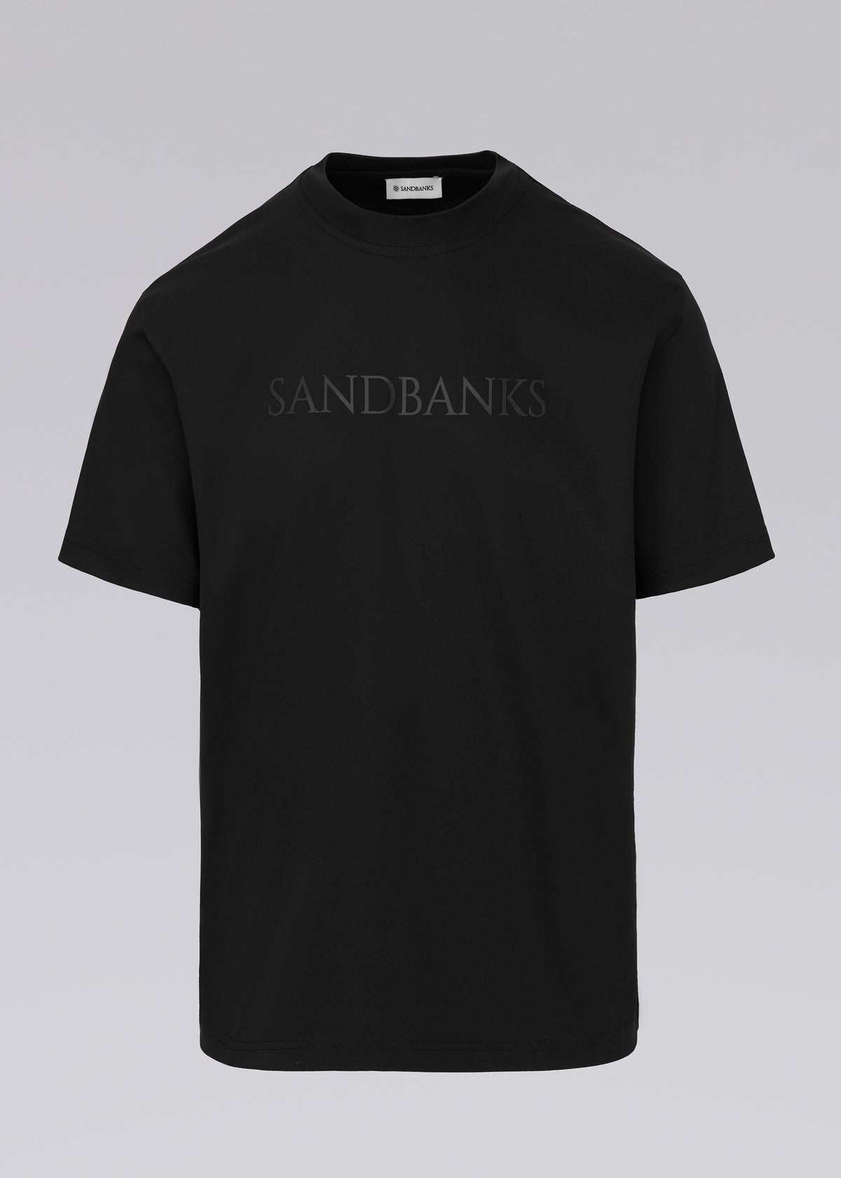 Sandbanks Raised Rubber Interlock T-Shirt - Black