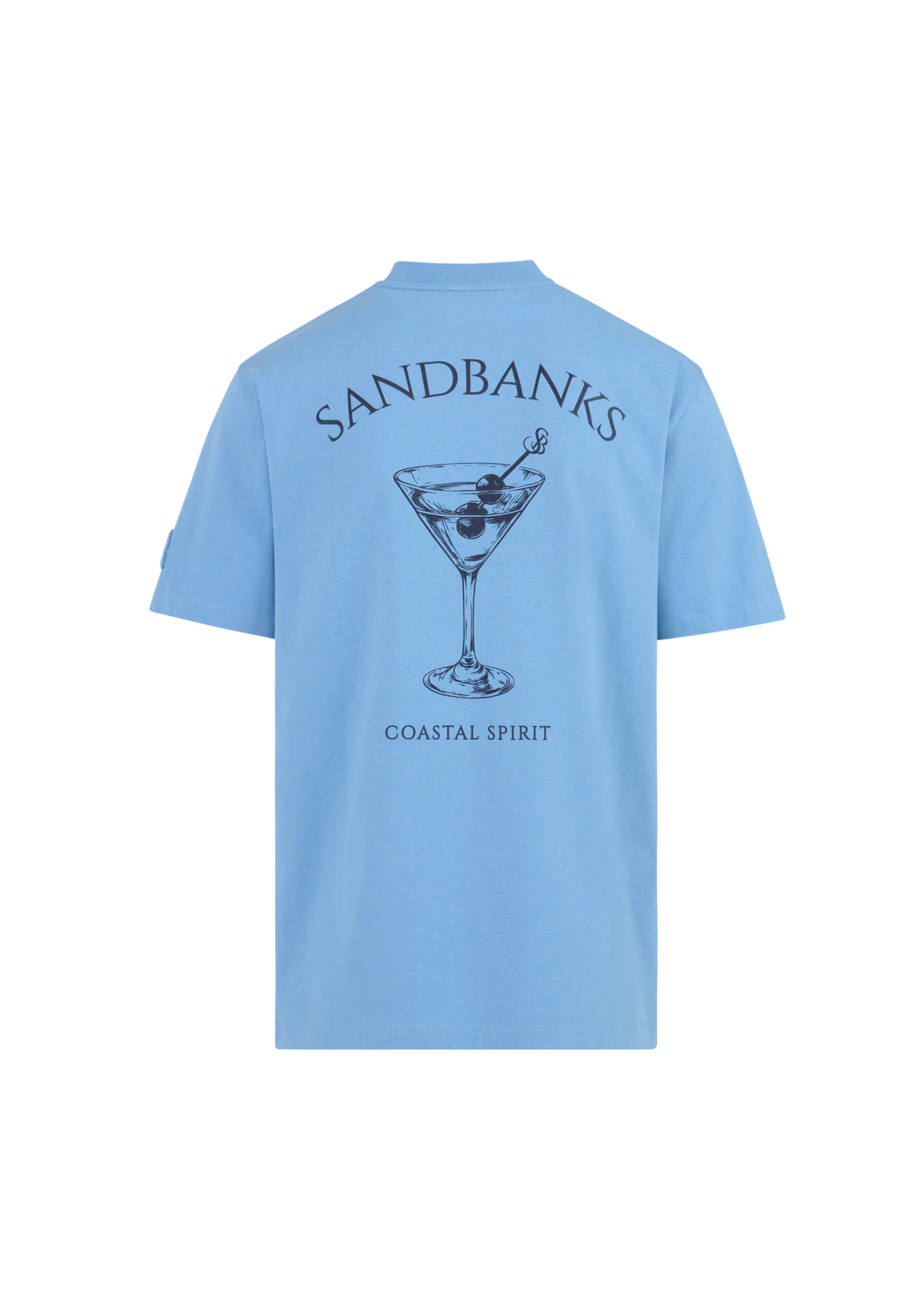Sandbanks Coastal Spirit T-Shirt - Dusty Blue