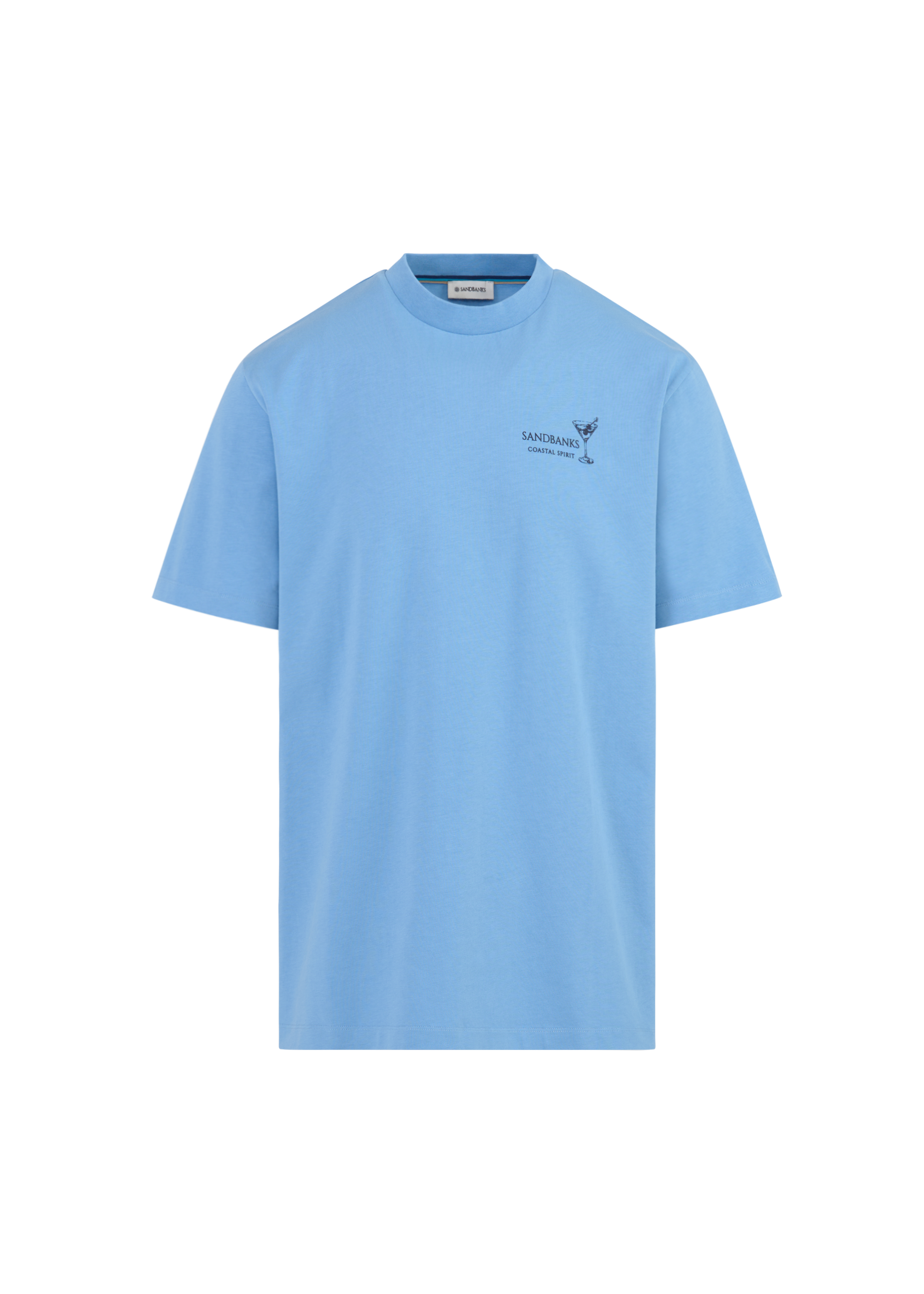 Sandbanks Coastal Spirit T-Shirt - Dusty Blue