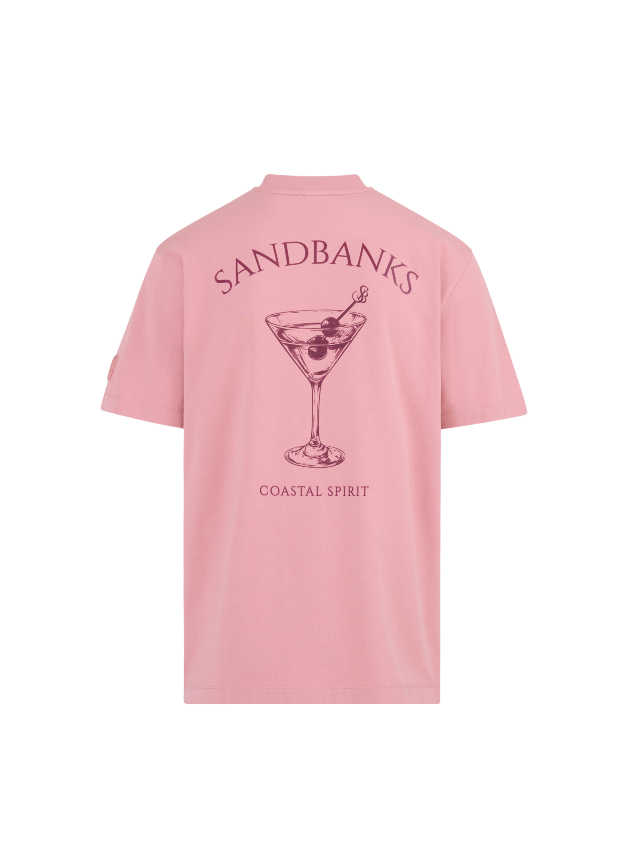 Sandbanks Coastal Spirit T-Shirt - Dusty Pink