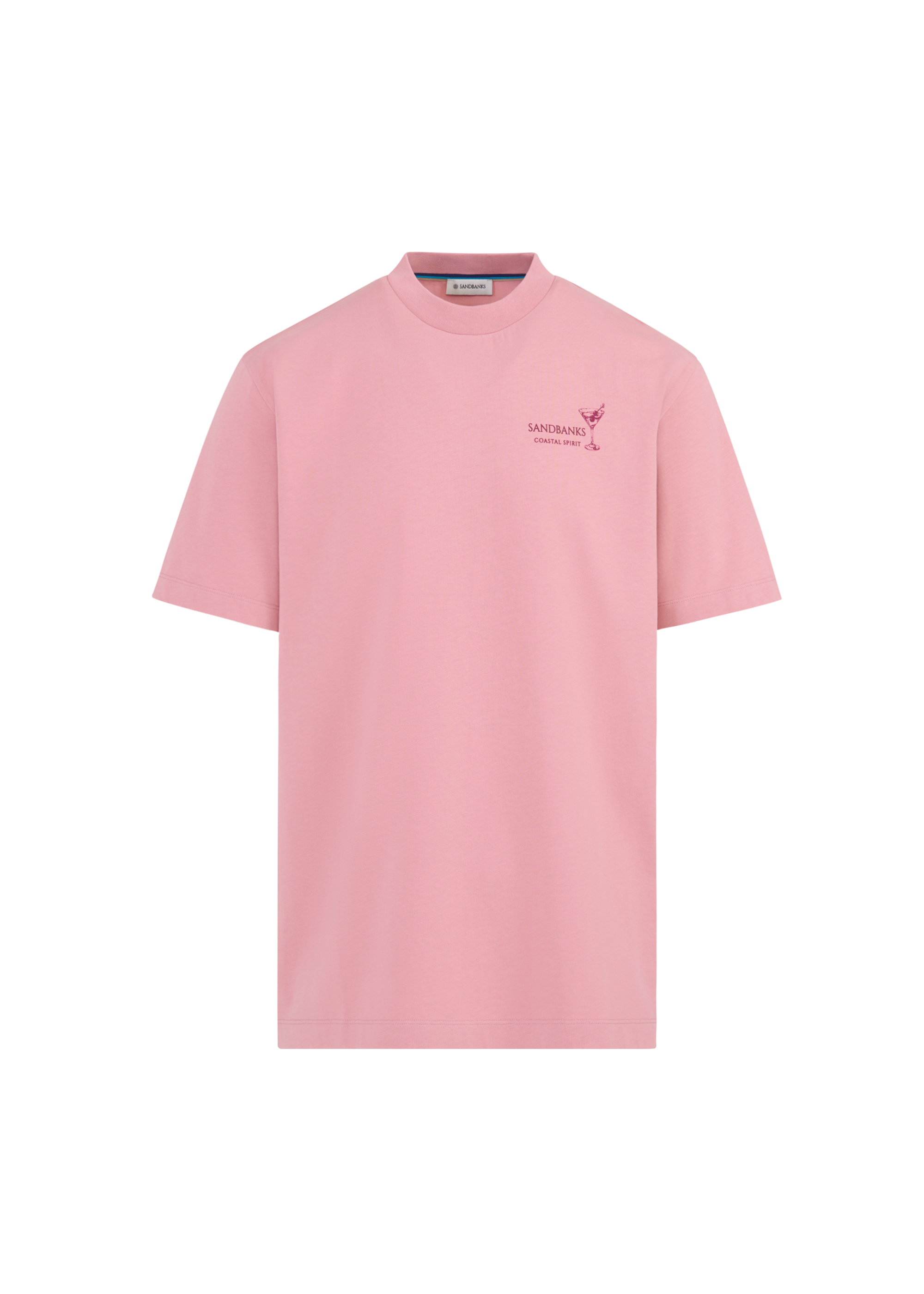 Sandbanks Coastal Spirit T-Shirt - Dusty Pink