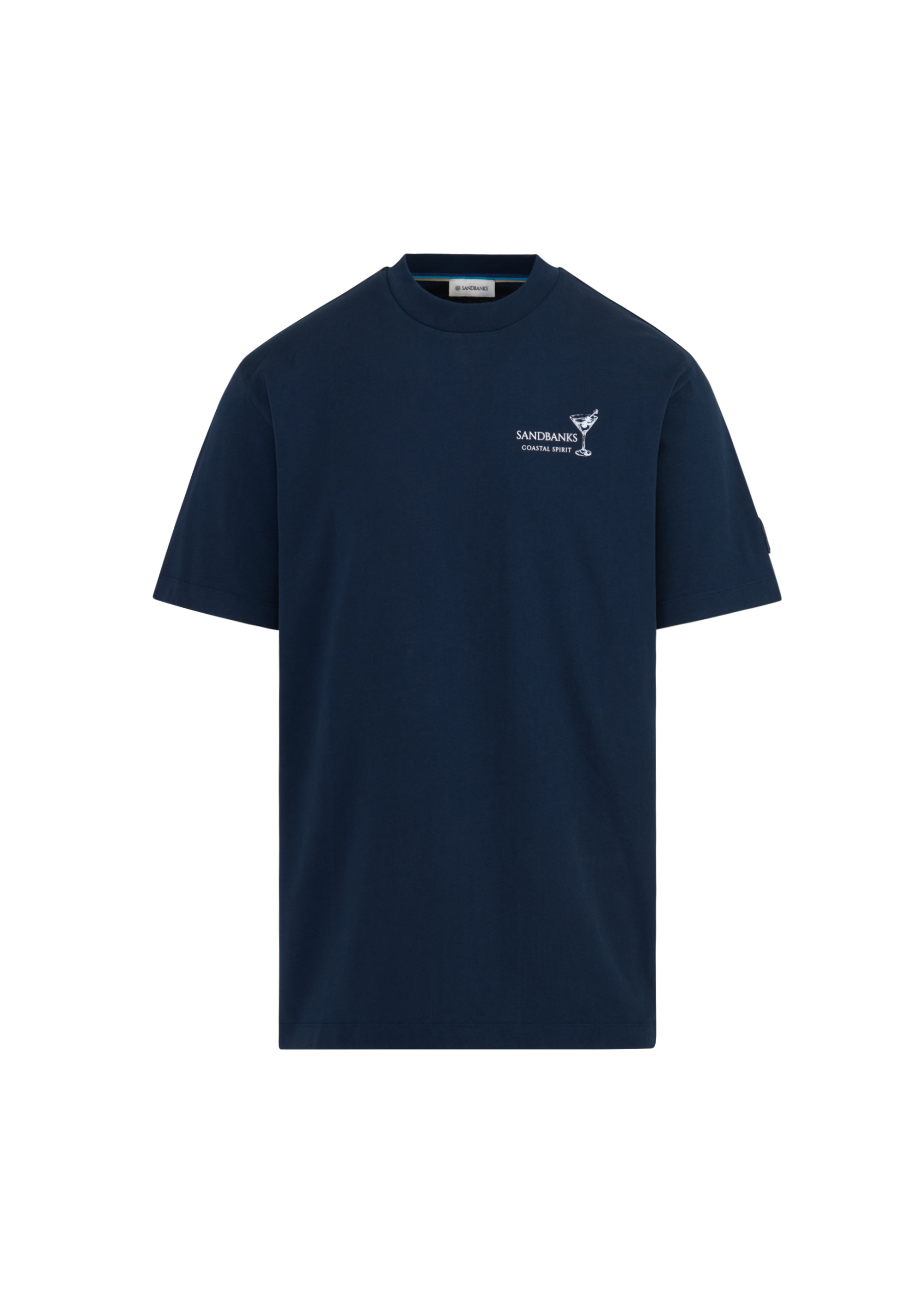 Sandbanks Coastal Spirit T-Shirt - Navy