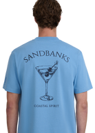 Sandbanks Coastal Spirit T-Shirt - Dusty Blue