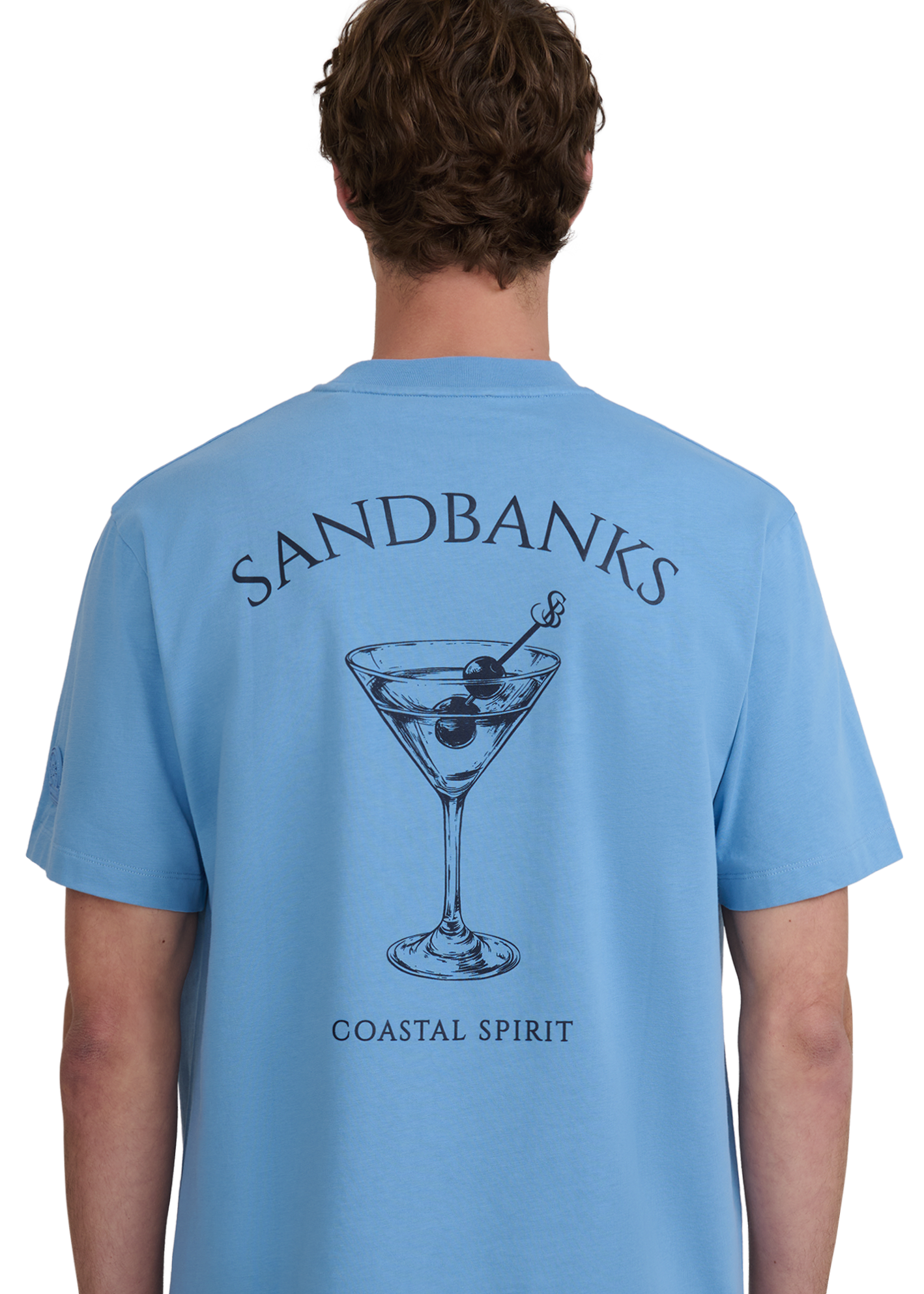 Sandbanks Coastal Spirit T-Shirt - Dusty Blue