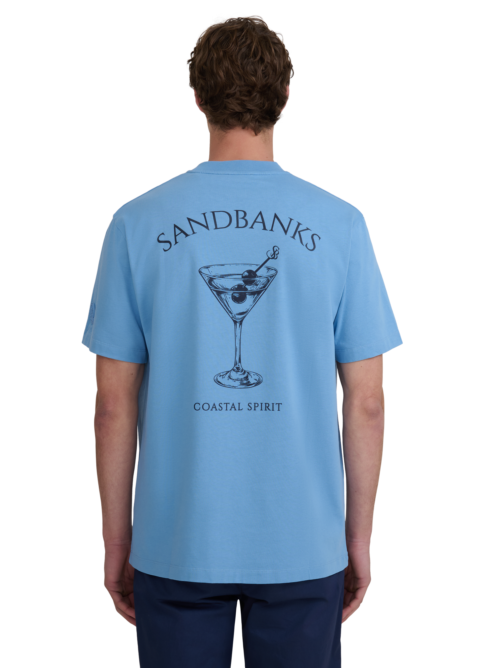 Sandbanks Coastal Spirit T-Shirt - Dusty Blue