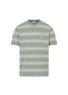 Stripe Pocket Cotton T-Shirt - Sage