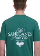 Sandbanks Padel Club T-Shirt - Fern Green