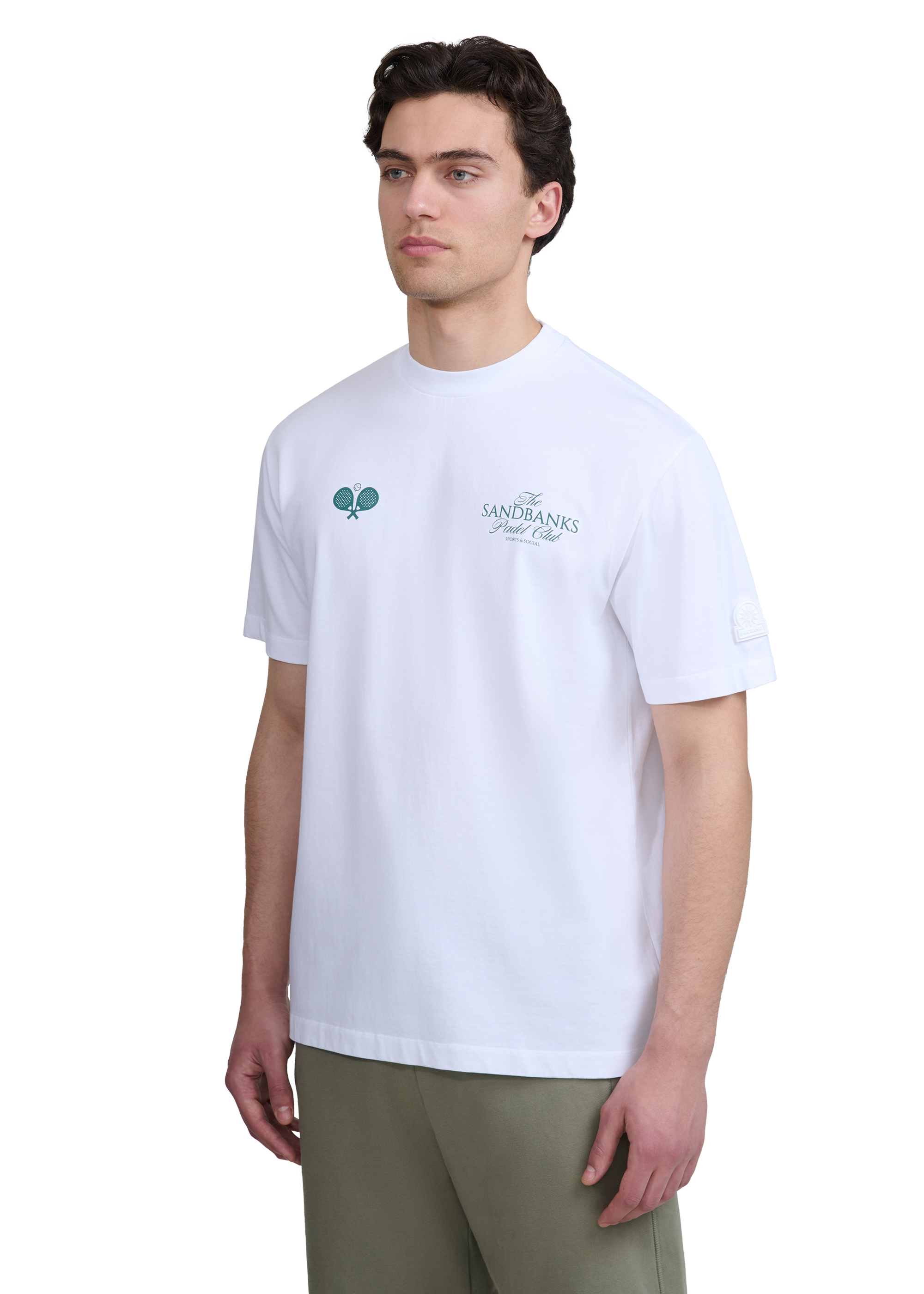 Sandbanks Padel Club T-Shirt - White