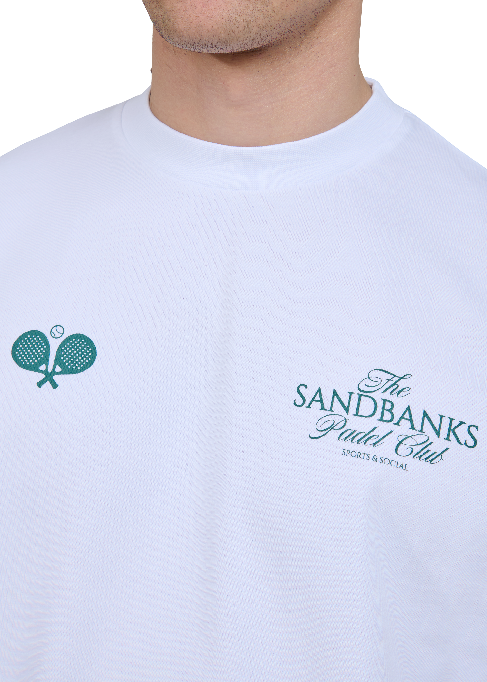 Sandbanks Padel Club T-Shirt - White