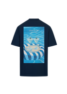 Riviera Poolside T-shirt - Navy