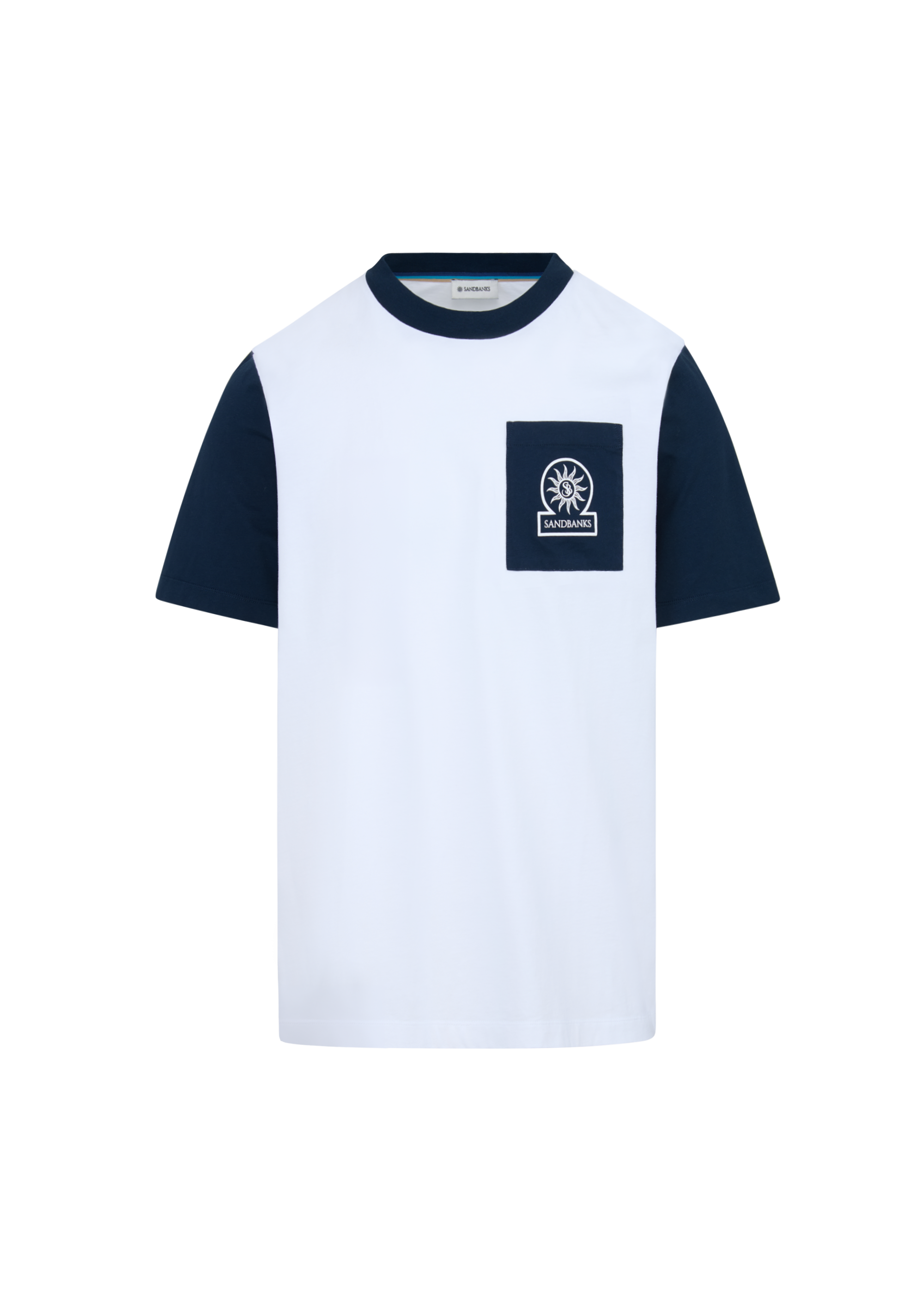 Contrast Pocket Badge Logo T-shirt - White