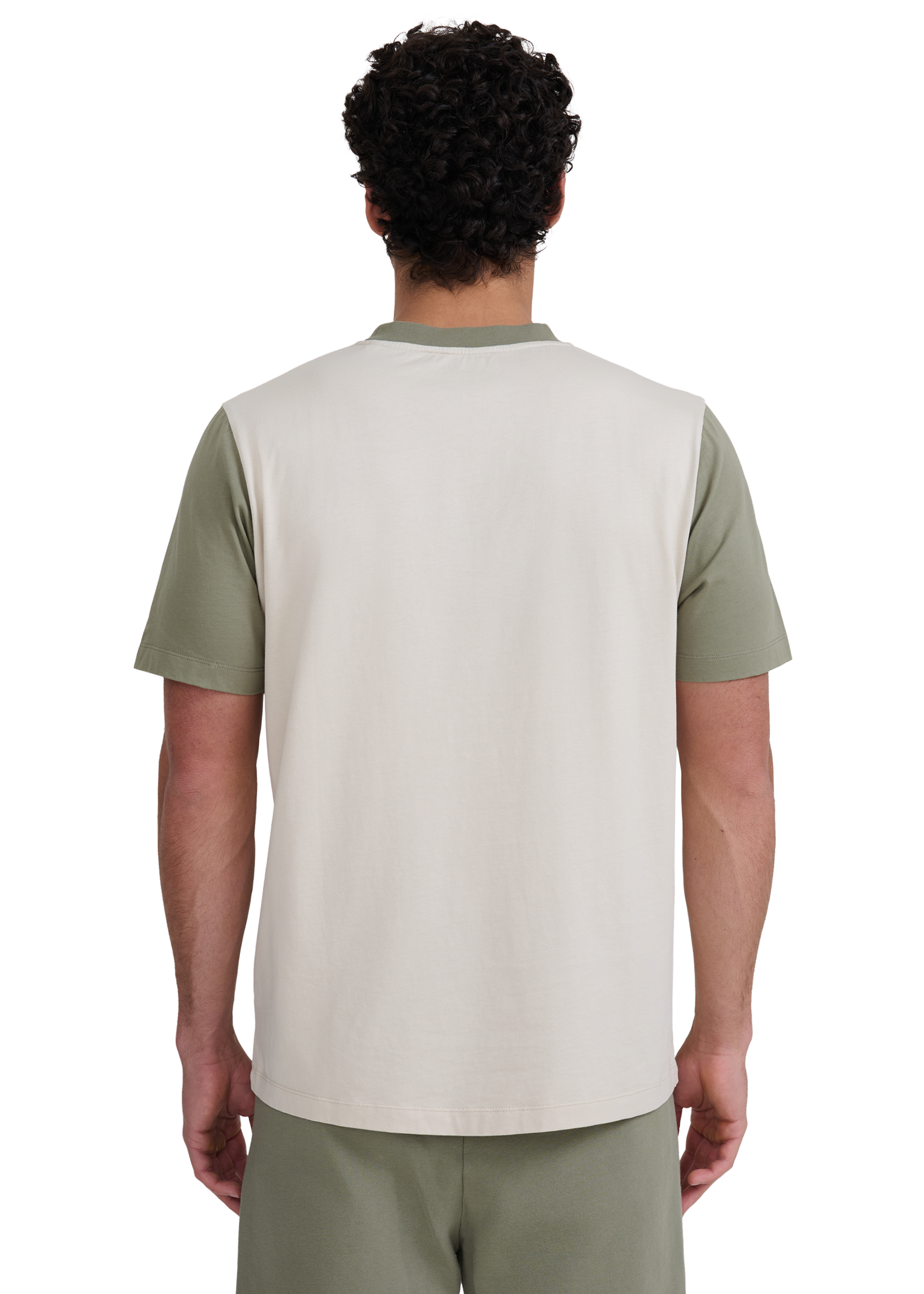 Contrast Pocket Badge Logo T-shirt - Stone
