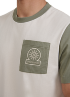 Contrast Pocket Badge Logo T-shirt - Stone