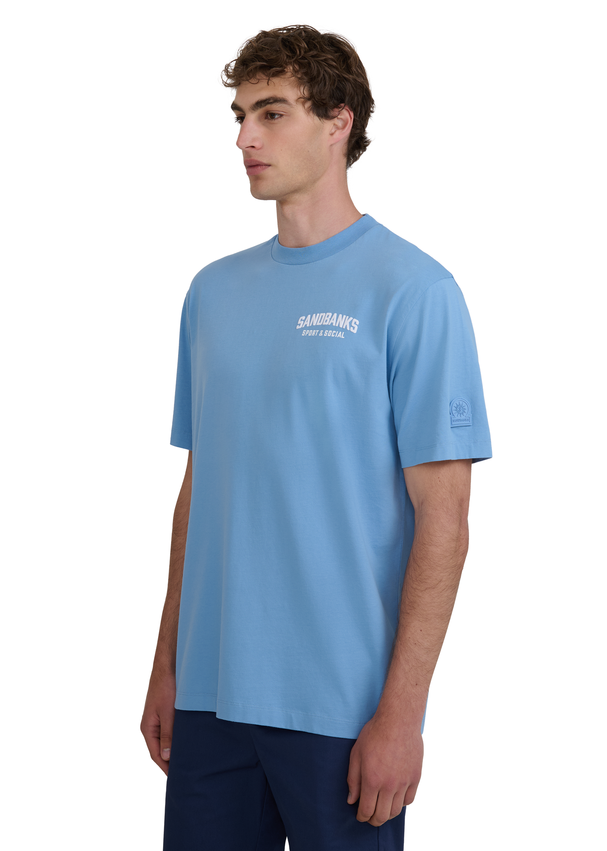 Sport & Social T-shirt - Dusty Blue