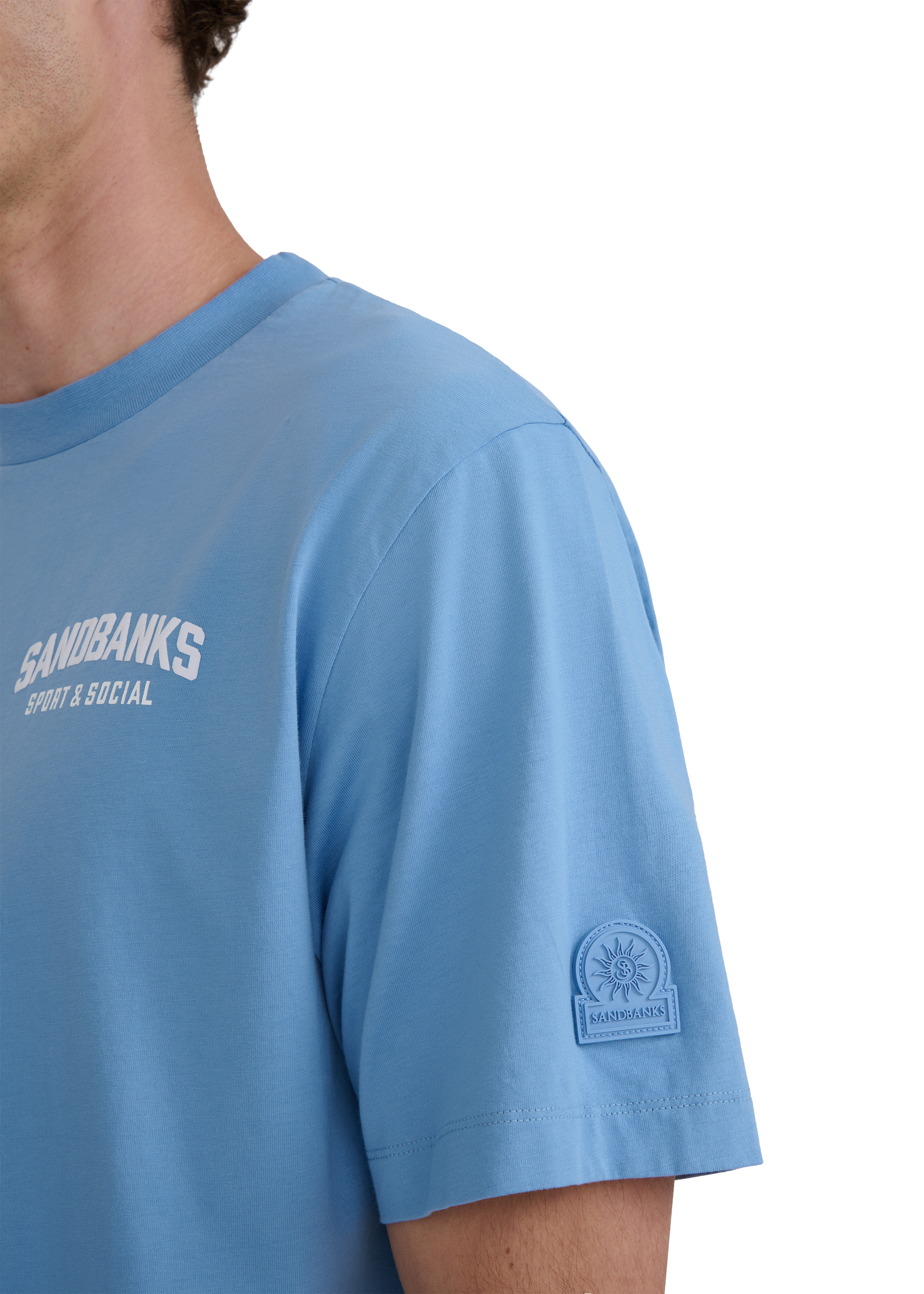 Sport & Social T-shirt - Dusty Blue