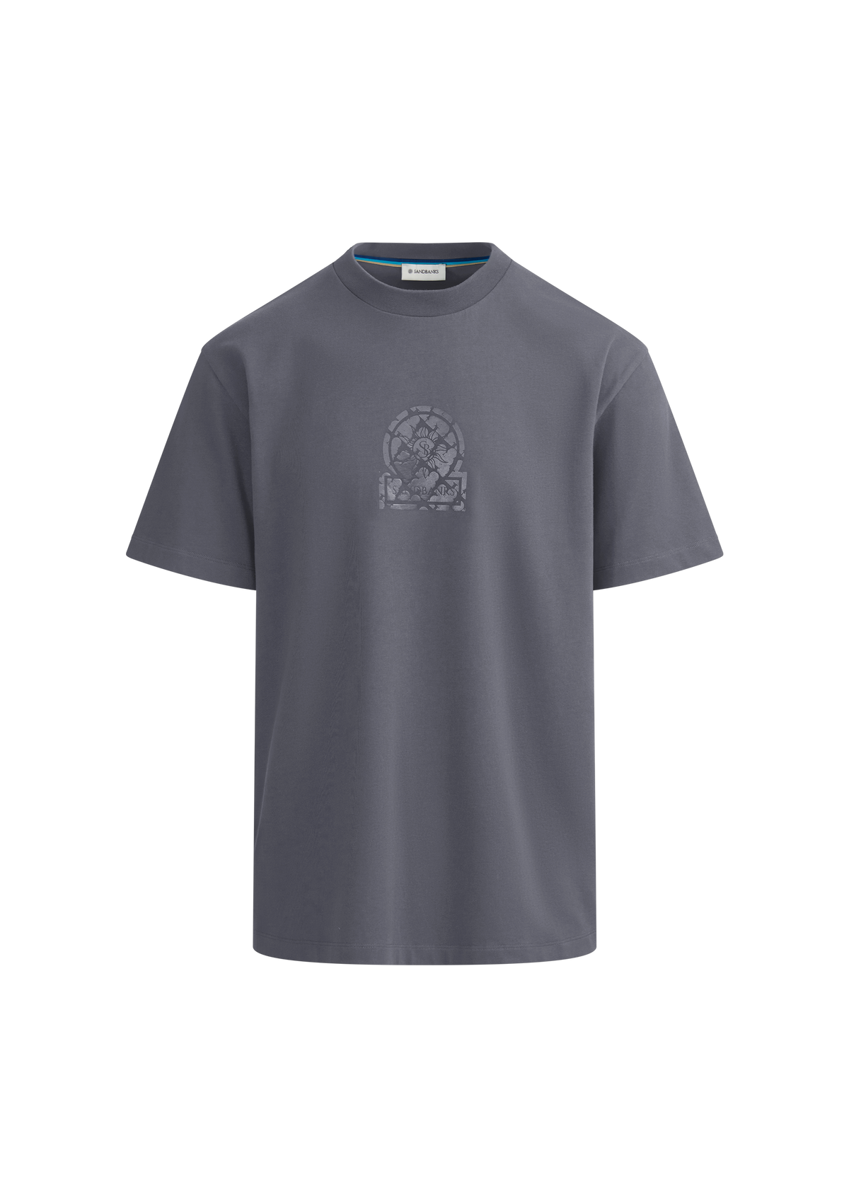 Distressed Graphic Logo T-Shirt - Anthracite