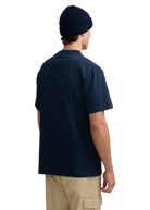 Distressed Graphic Logo T-Shirt - Navy