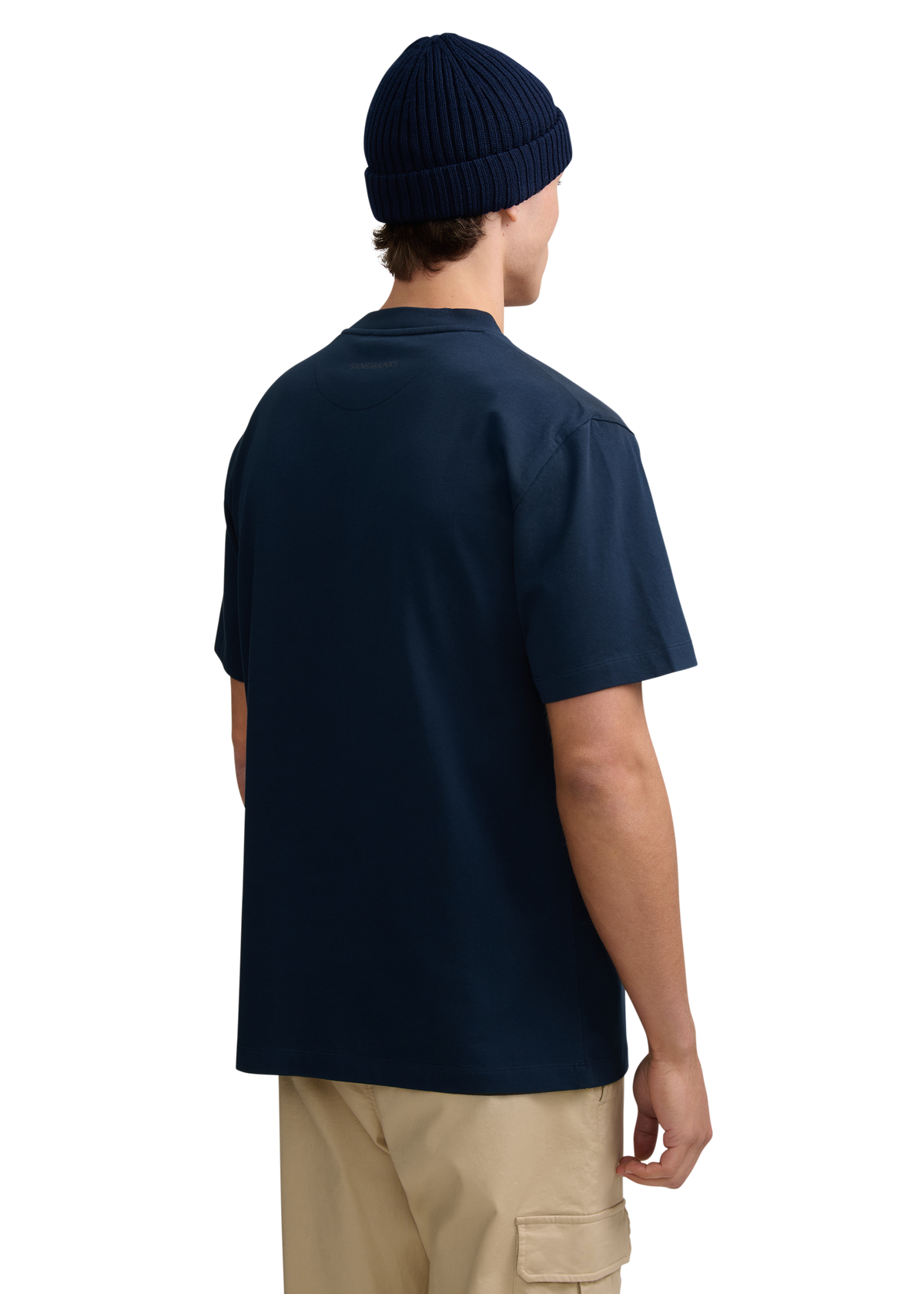 Distressed Graphic Logo T-Shirt - Navy