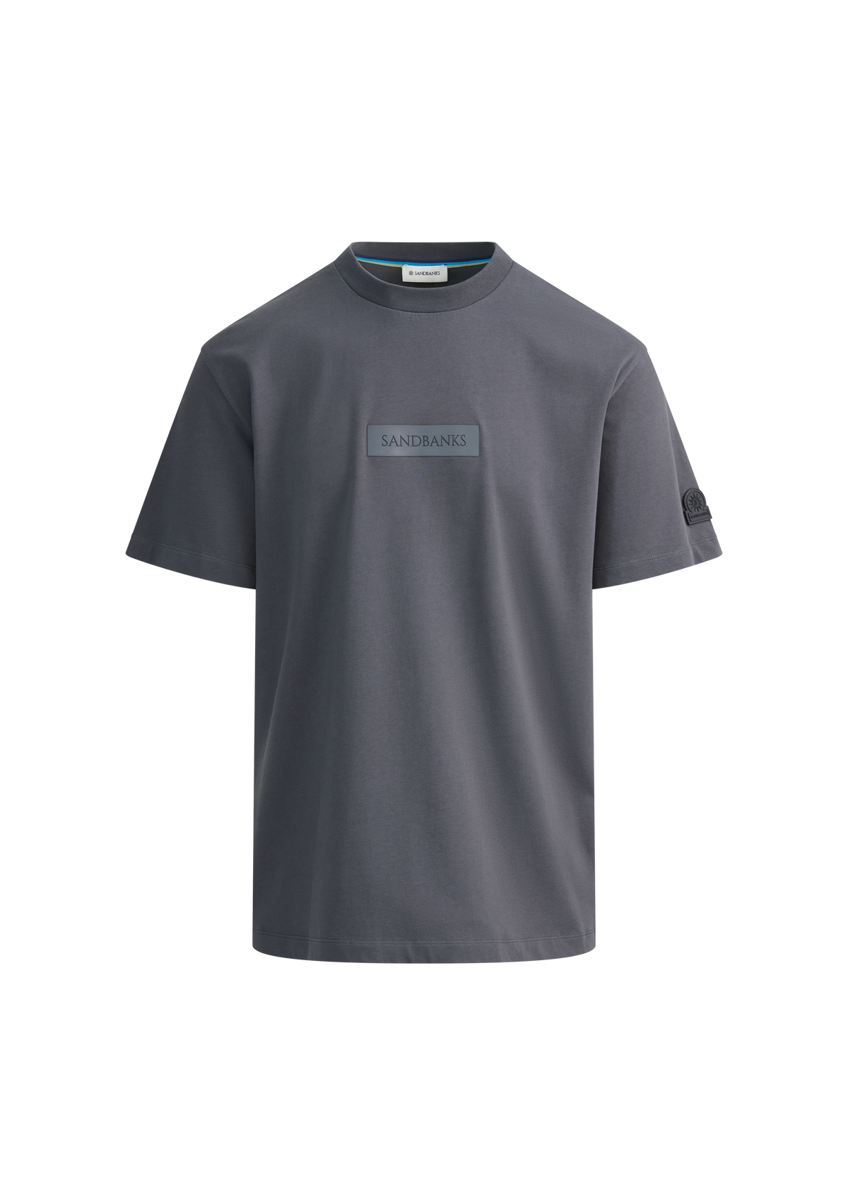 Raised Tonal Logo Print T-Shirt - Anthracite