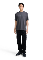 Raised Tonal Logo Print T-Shirt - Anthracite