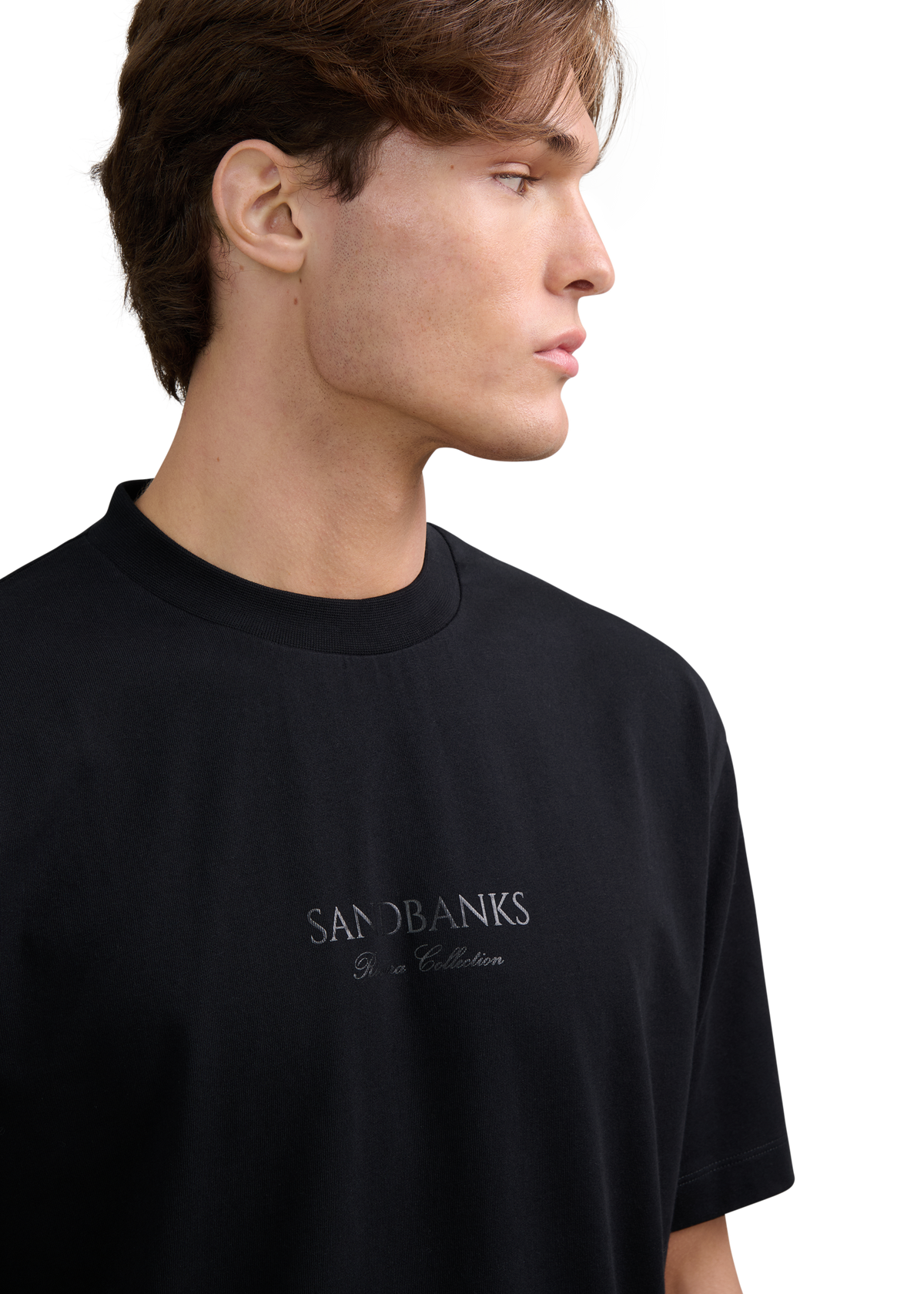 Riviera Collection Logo Print T-Shirt - Black