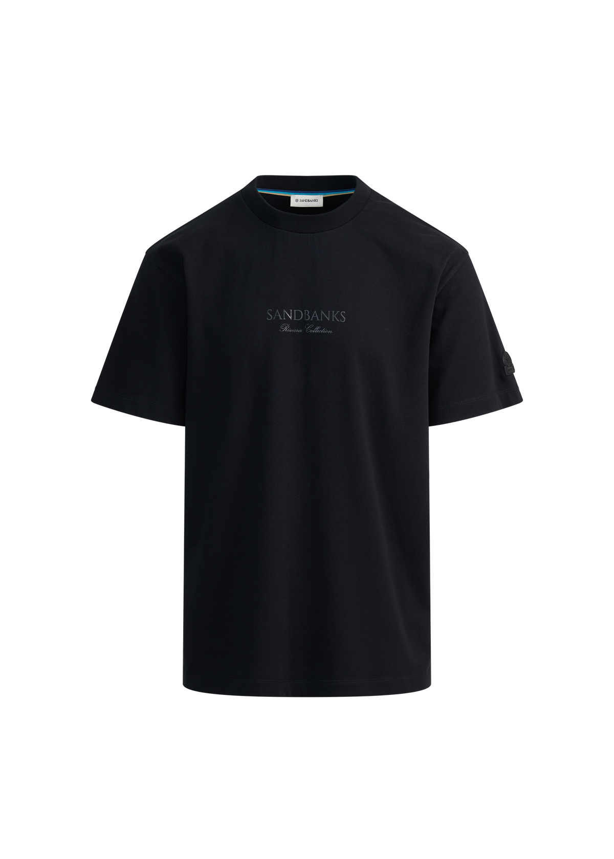Riviera Collection Logo Print T-Shirt - Black
