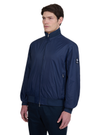 Sandbanks Reversible Funnel Neck Bomber - Navy/Stone