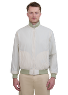 Sandbanks Reversible Funnel Neck Bomber - Sage/Stone
